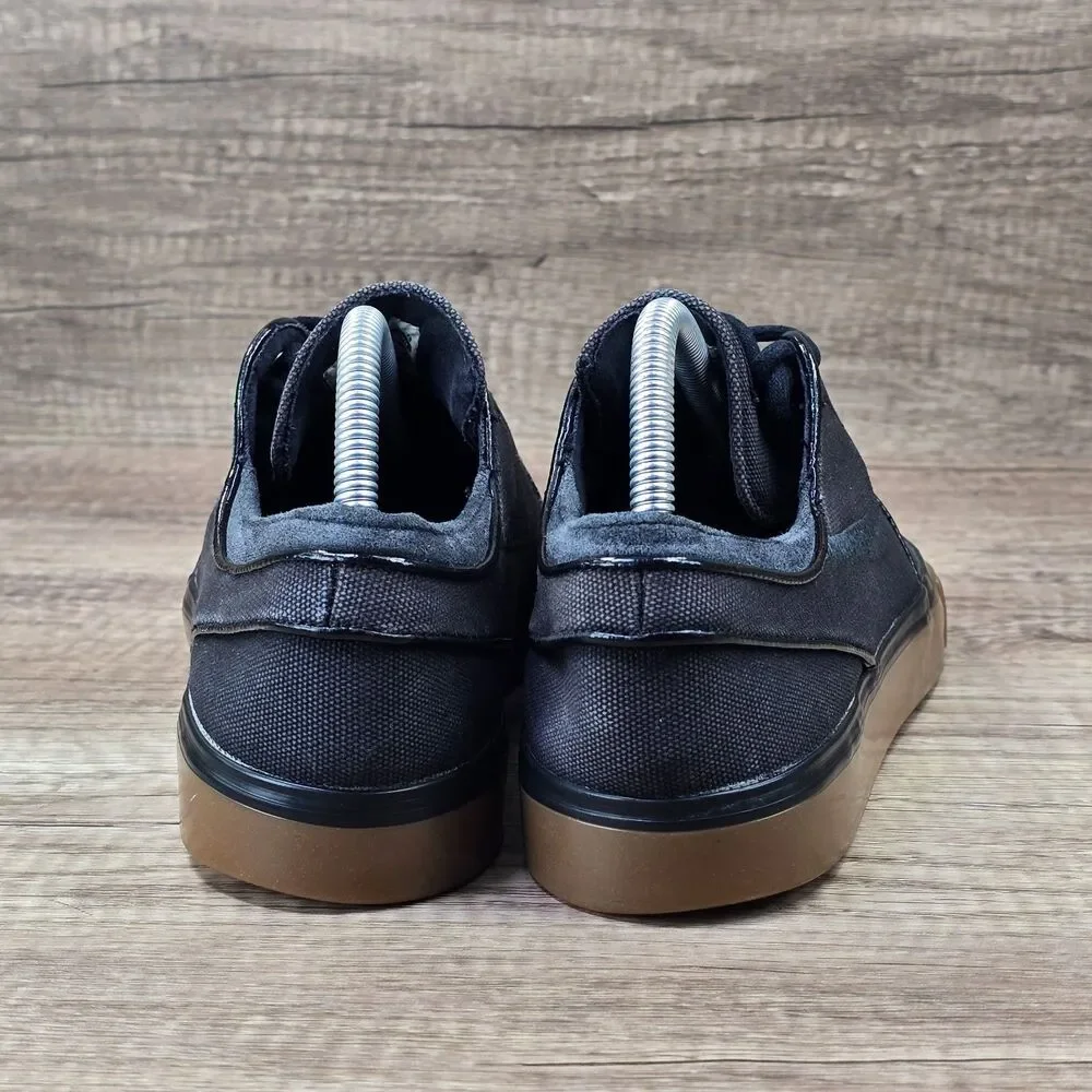 Nike SB Zoom Stefan Janoski Men’s Size 8.5 Black Canvas Gum Sneakers (333824-020 - Picture 4 of 9